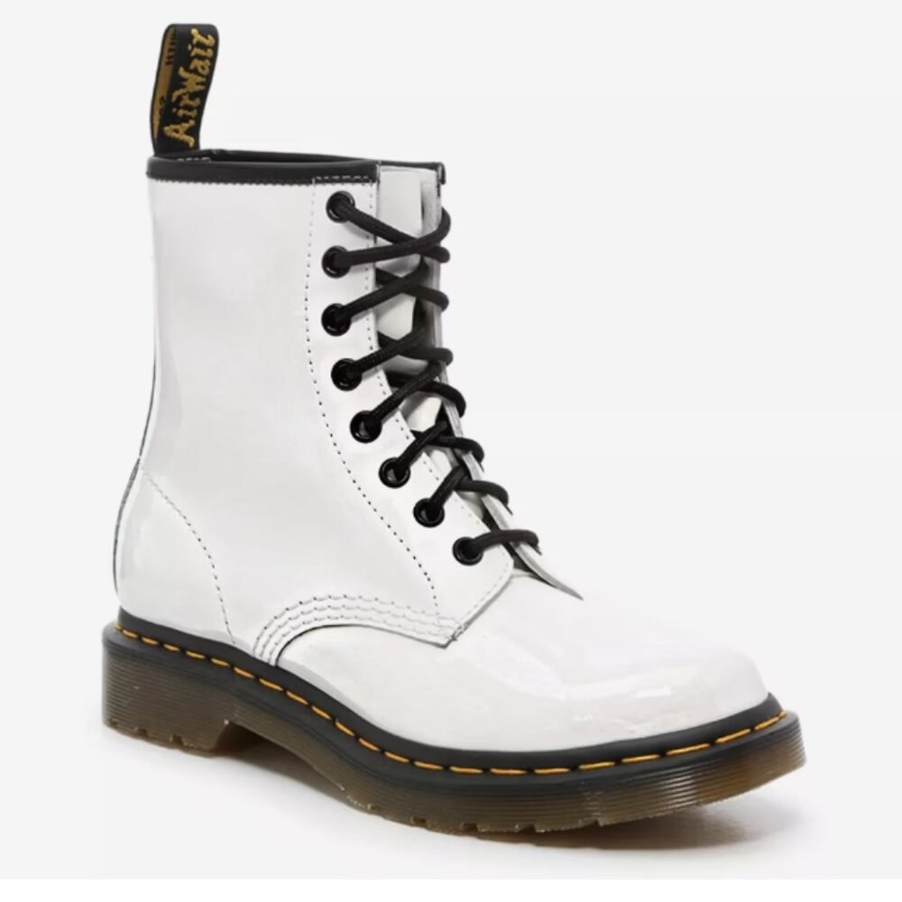 NWOT Dr. Martens 1460 Boot Women's Size 10 White Leather High-Top Boot